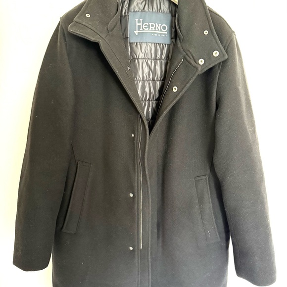 Herno Black wool Coat